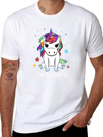 Camiseta Negra Unicornio Ew People