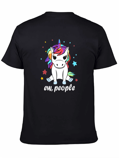 Camiseta Negra Unicornio Ew People
