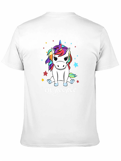 Camiseta Negra Unicornio Ew People