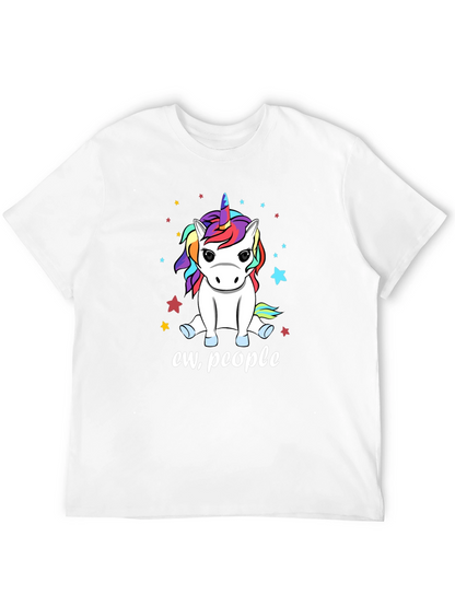 Camiseta Negra Unicornio Ew People