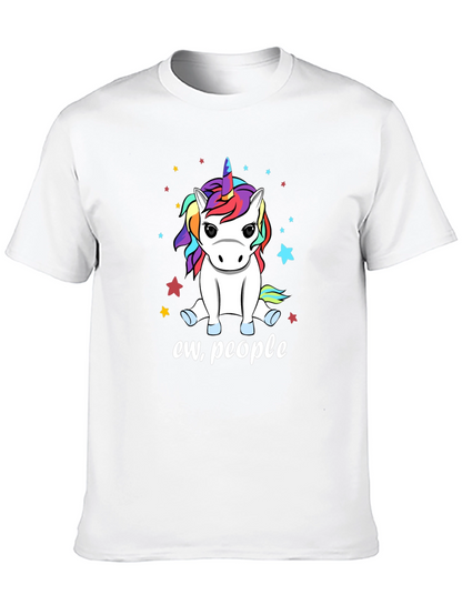 Camiseta Negra Unicornio Ew People