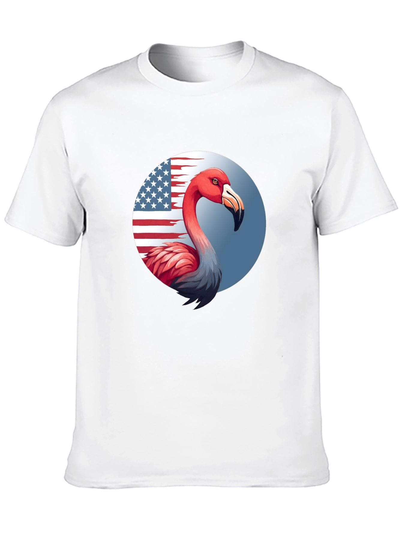 Camiseta Negra con Flamenco Patriótico