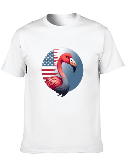 Camiseta Negra con Flamenco Patriótico