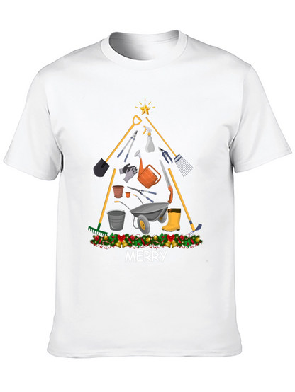 Camiseta Navideña Jardinería: Feliz Navidad
