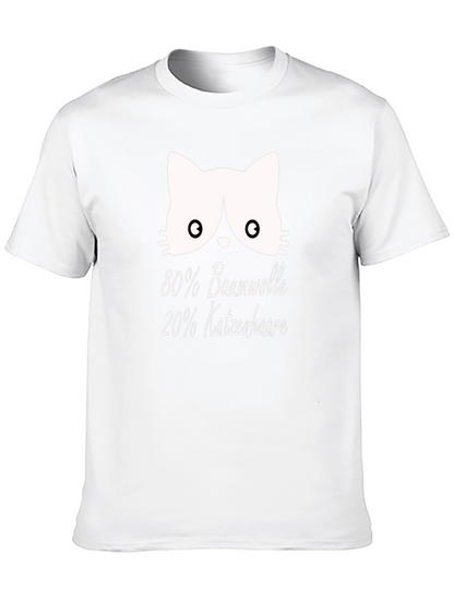 Camiseta Negra con Diseño Gato y Texto Divertido