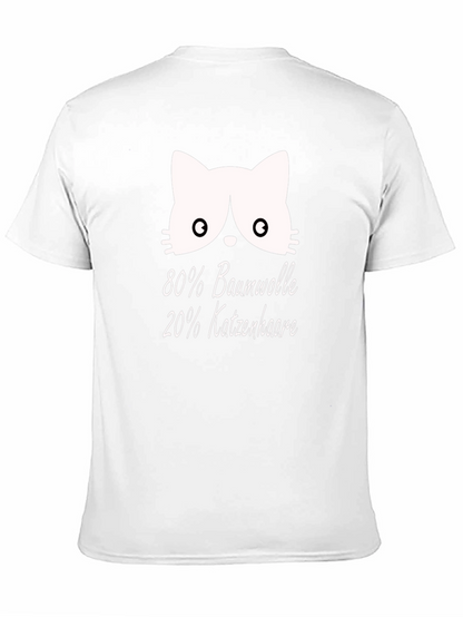 Camiseta Negra con Diseño Gato y Texto Divertido