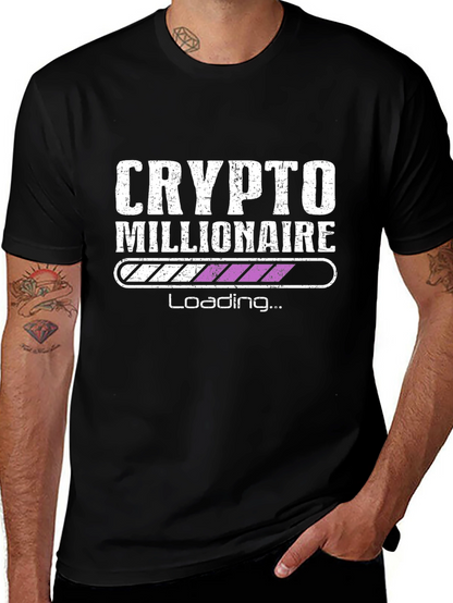 Camiseta Hombre Crypto Millionaire - Cargando...