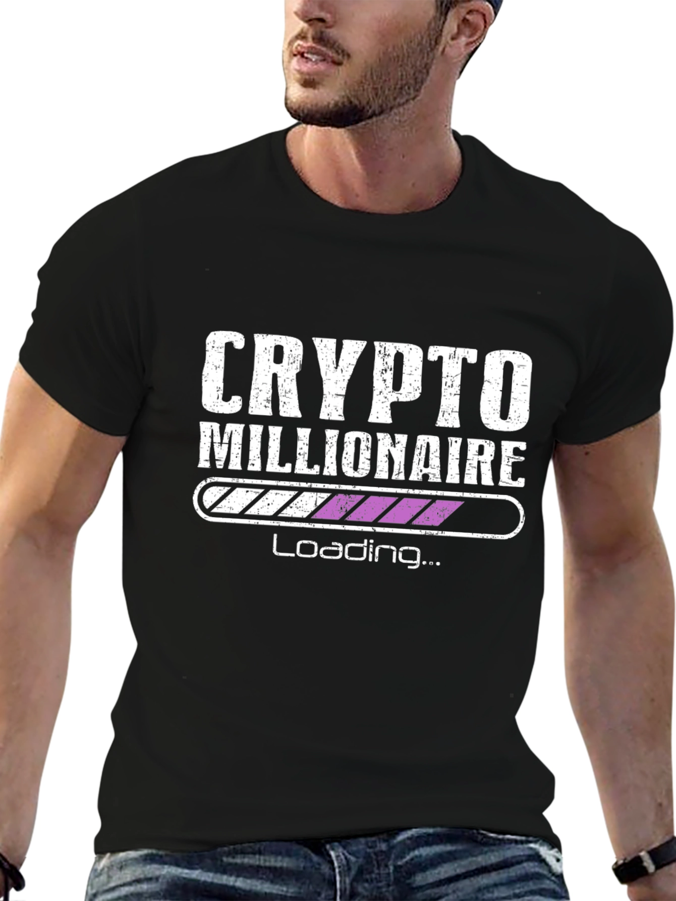 Camiseta Hombre Crypto Millionaire - Cargando...