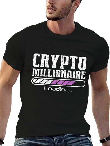 Camiseta Hombre Crypto Millionaire - Cargando...