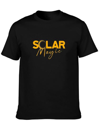 Camiseta Negra Solar Magic Hombre Casual