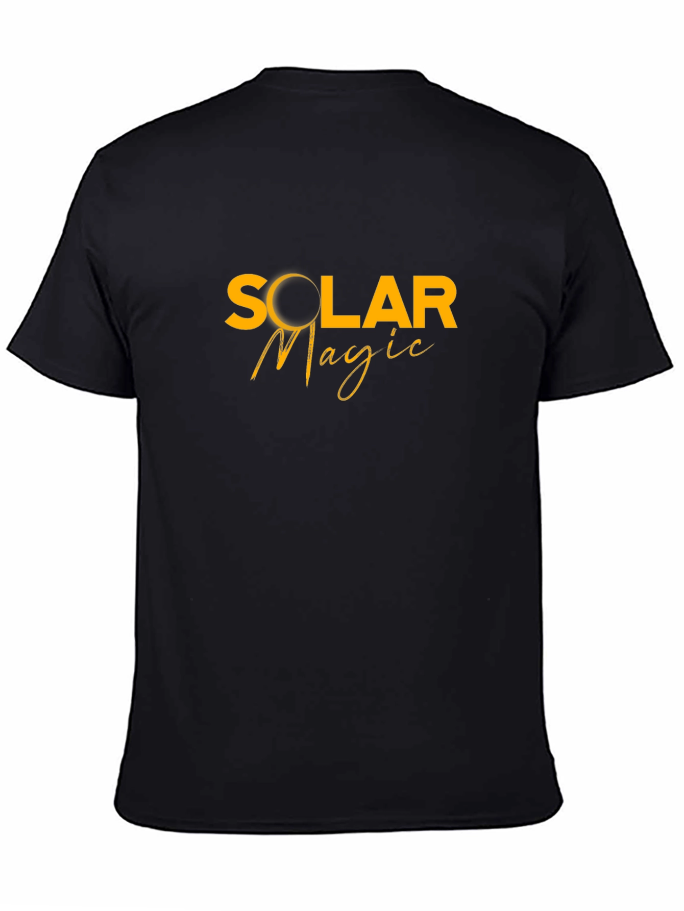 Camiseta Negra Solar Magic Hombre Casual