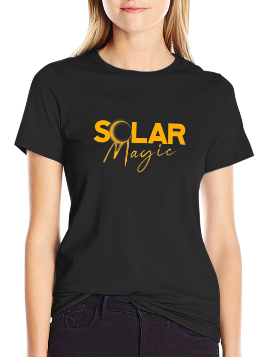 Camiseta Negra Solar Magic Hombre Casual