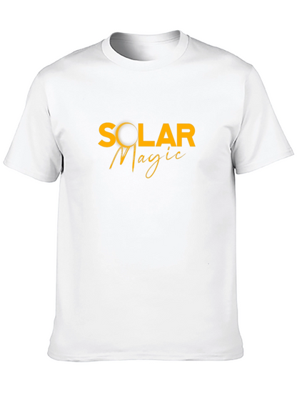 Camiseta Negra Solar Magic Hombre Casual