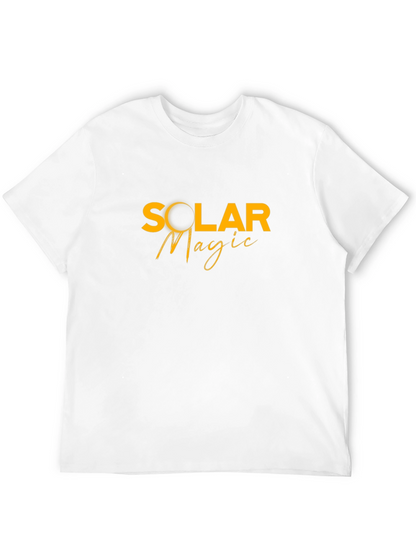 Camiseta Negra Solar Magic Hombre Casual
