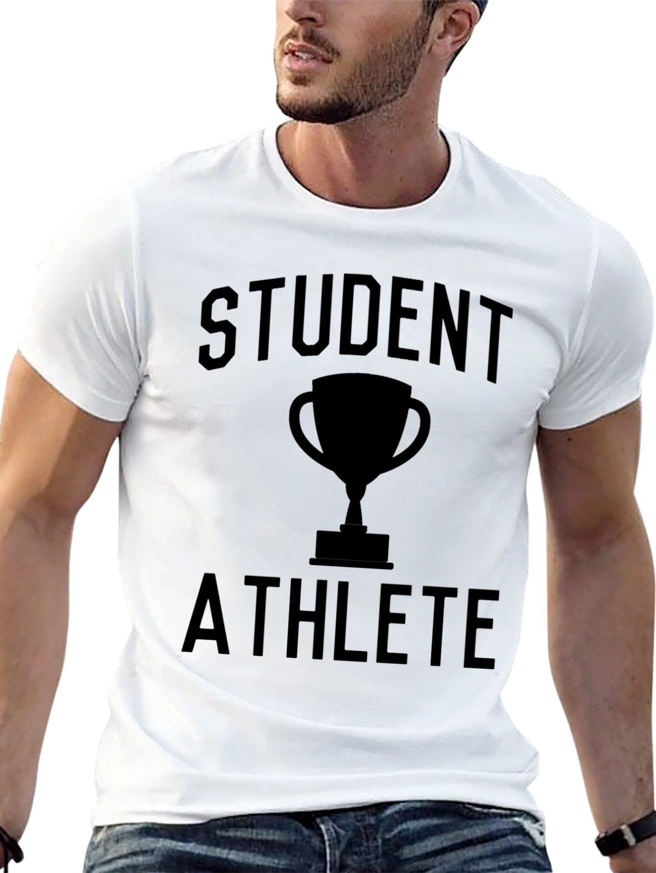 Camiseta Negra Estudiante Atleta