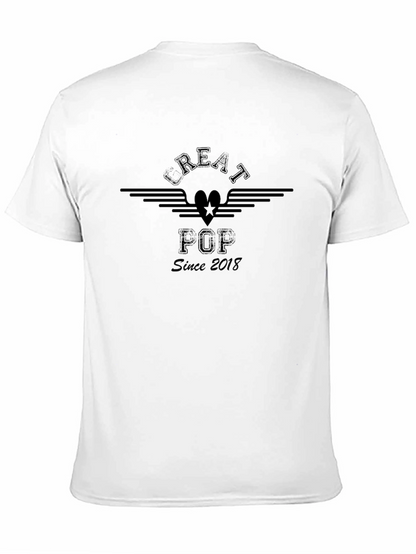 Camiseta Negra Great Pop Since 2018 Estilo Casual