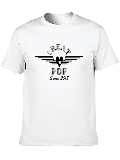 Camiseta Negra Great Pop Since 2018 Estilo Casual