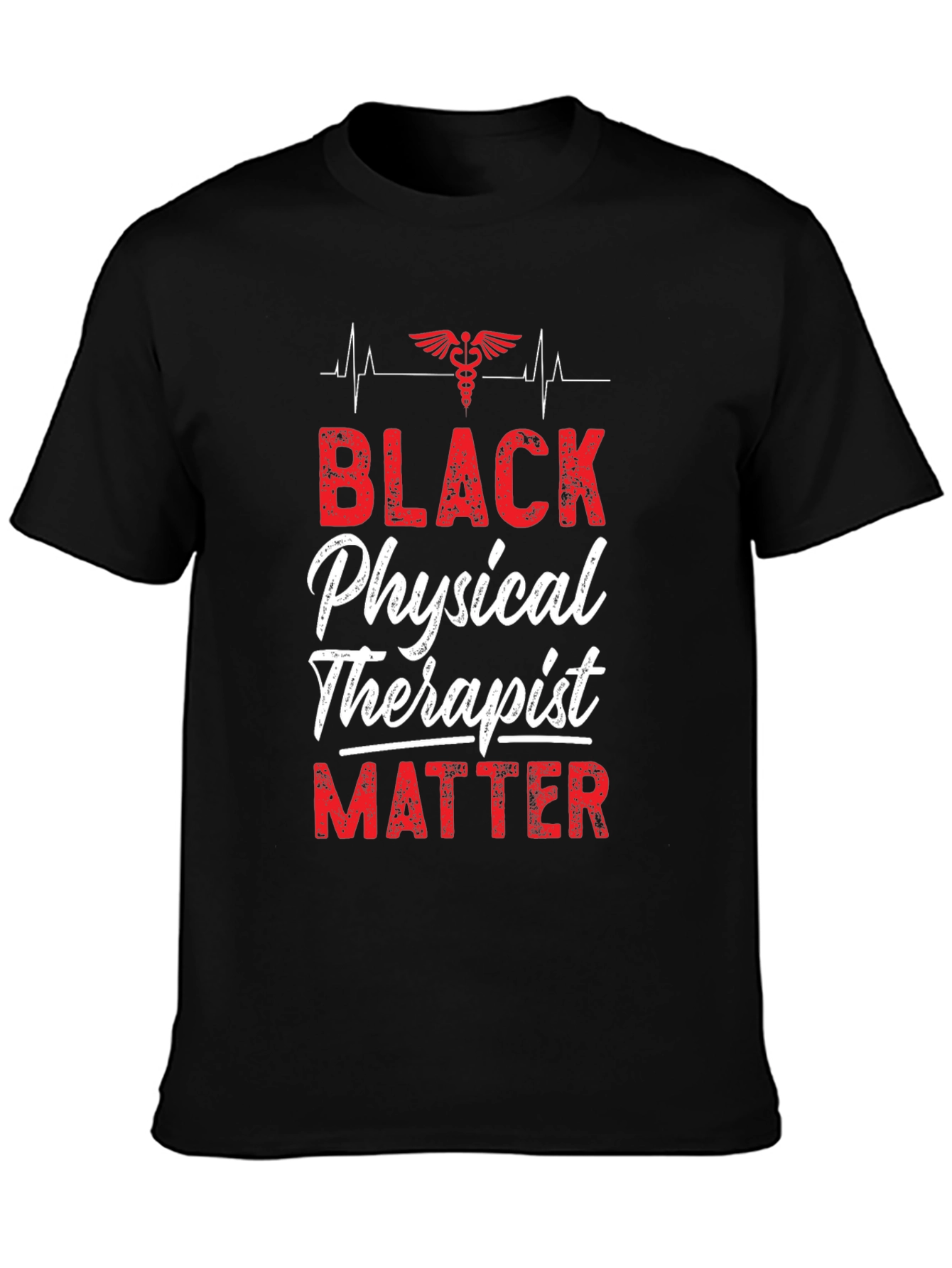 Camiseta Black Physical Therapist Matter para Fisioterapeutas