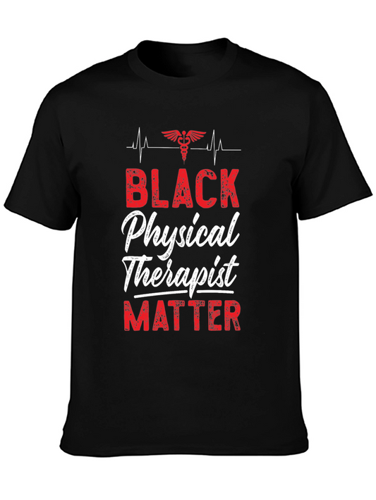 Camiseta Black Physical Therapist Matter para Fisioterapeutas