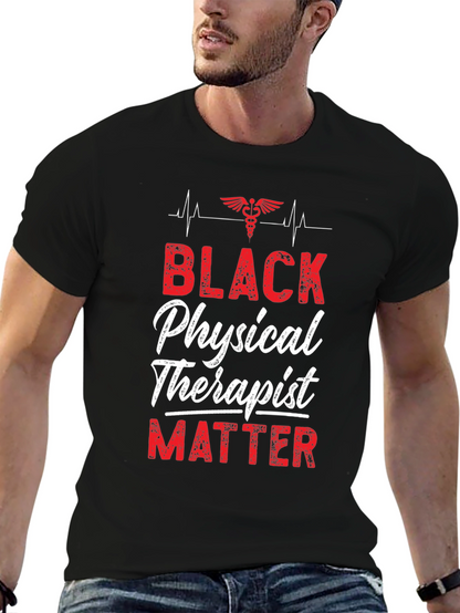 Camiseta Black Physical Therapist Matter para Fisioterapeutas