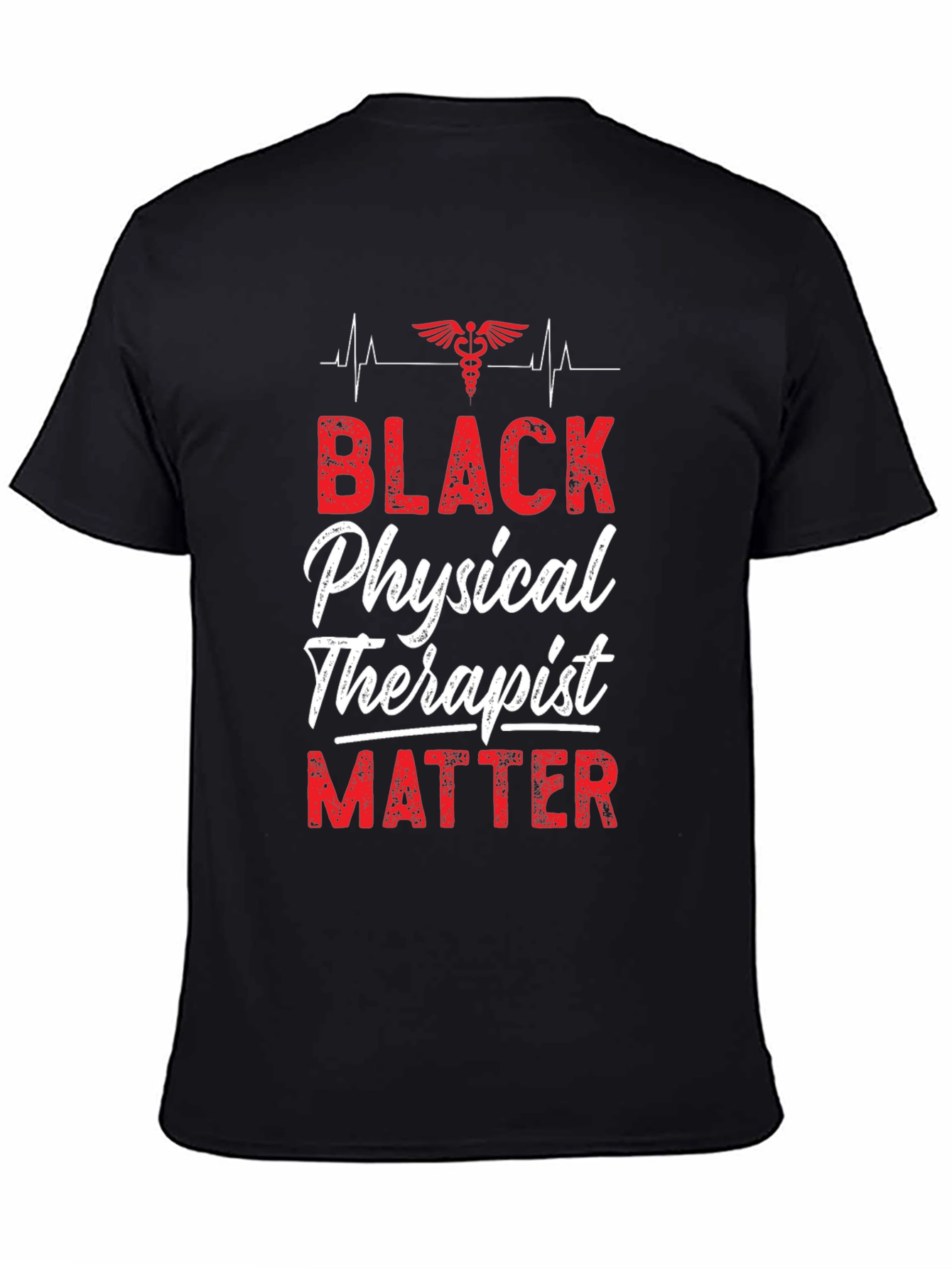 Camiseta Black Physical Therapist Matter para Fisioterapeutas