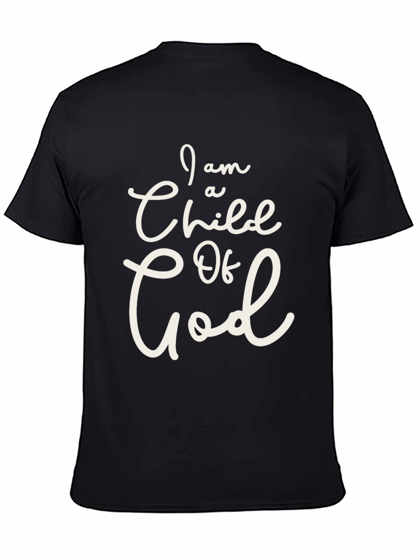 Camiseta Negra Soy un Hijo de Dios
