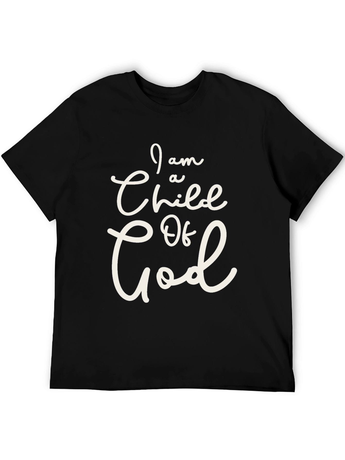 Camiseta Negra Soy un Hijo de Dios