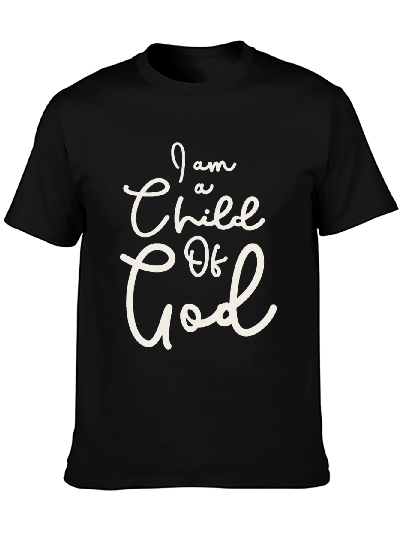 Camiseta Negra Soy un Hijo de Dios