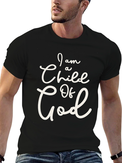 Camiseta Negra Soy un Hijo de Dios