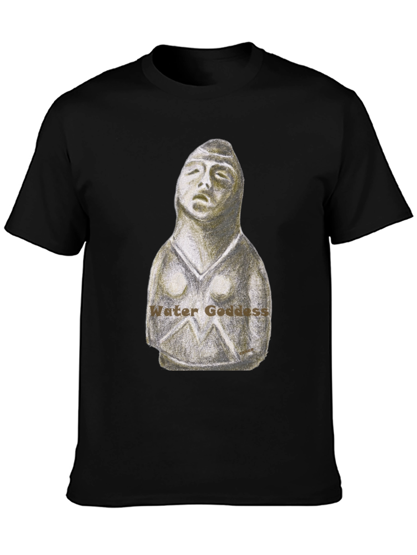 Camiseta Negra Diosa del Agua