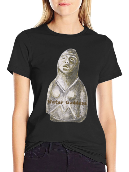 Camiseta Negra Diosa del Agua