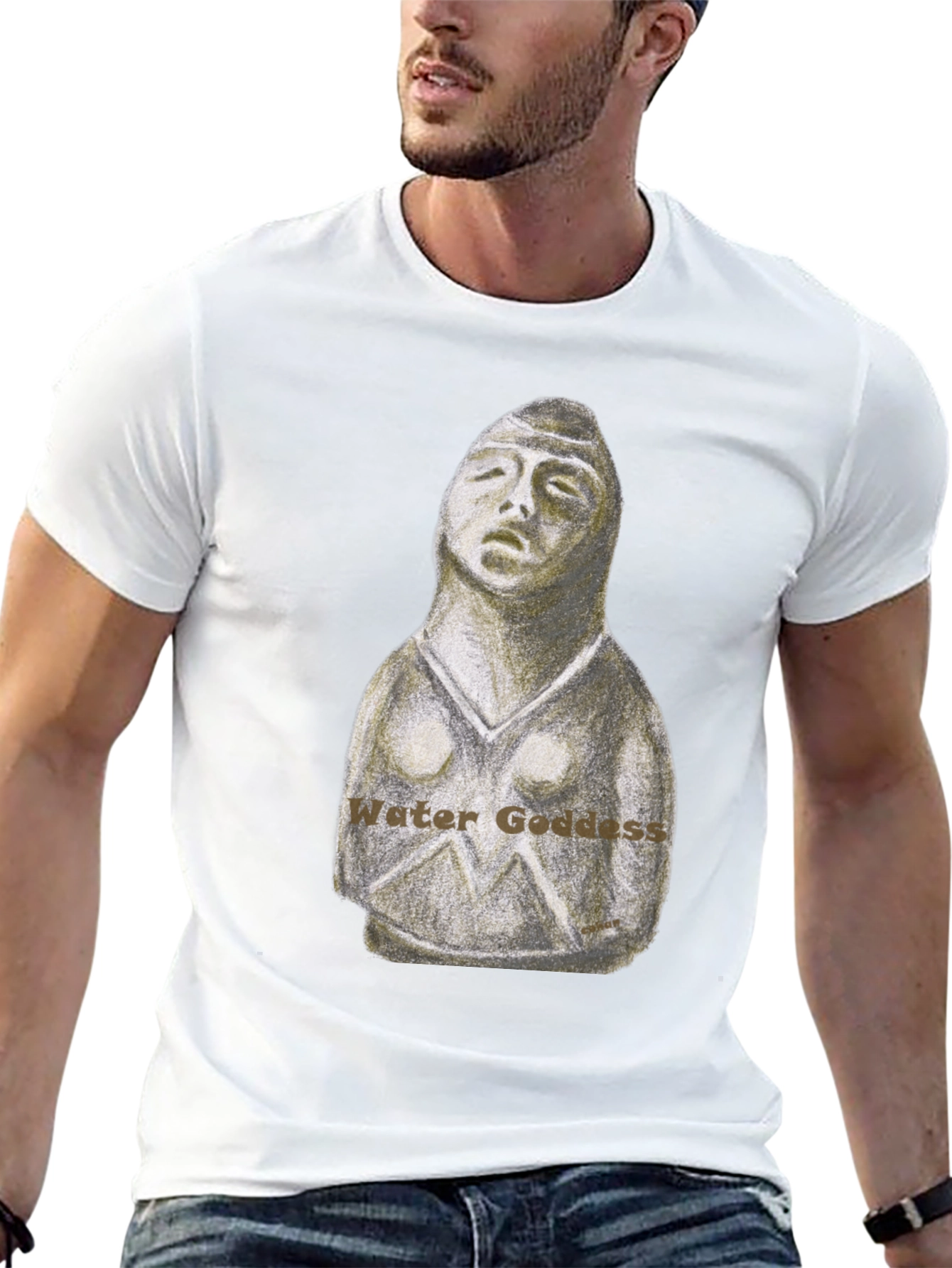 Camiseta Negra Diosa del Agua