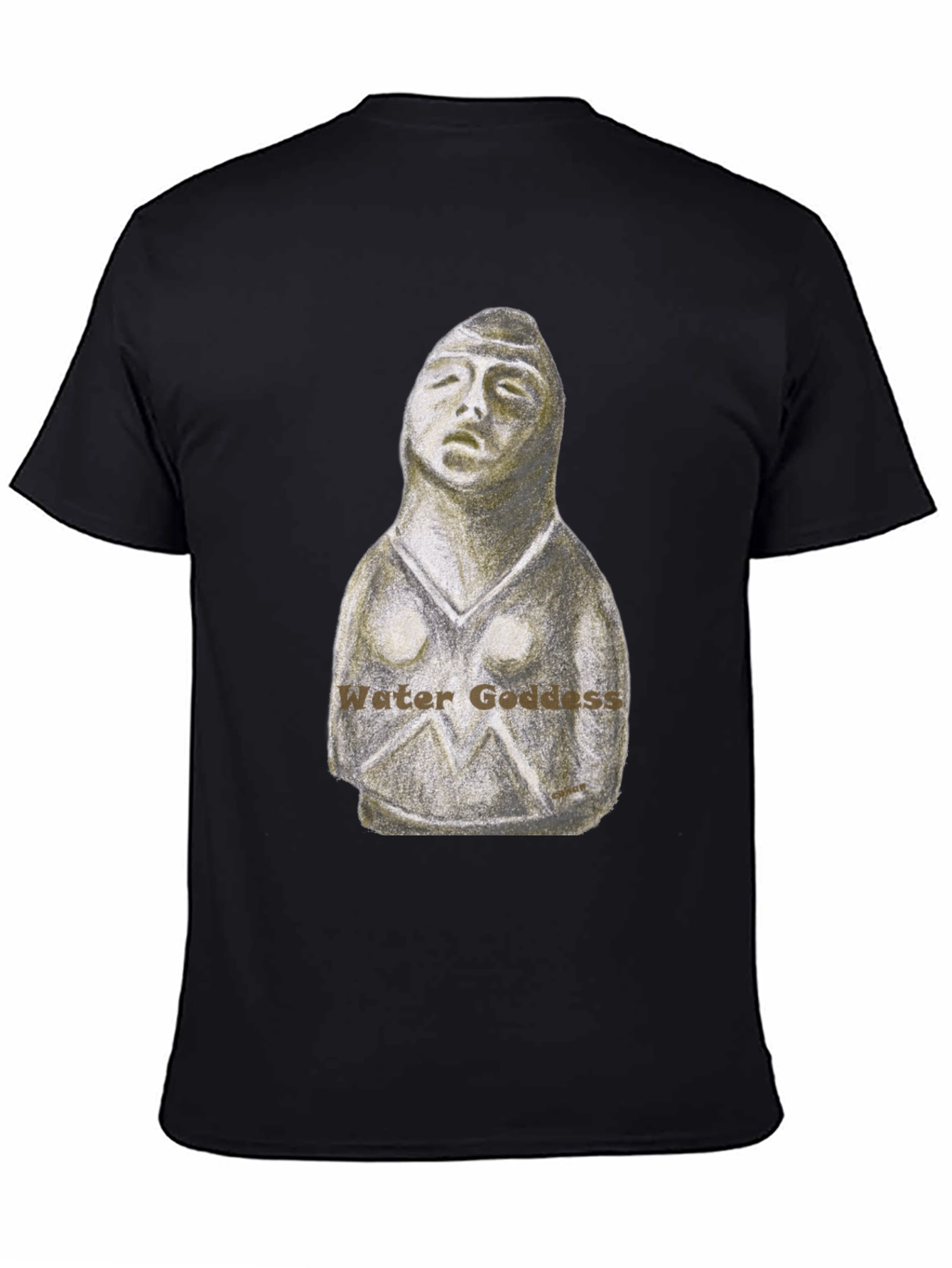 Camiseta Negra Diosa del Agua