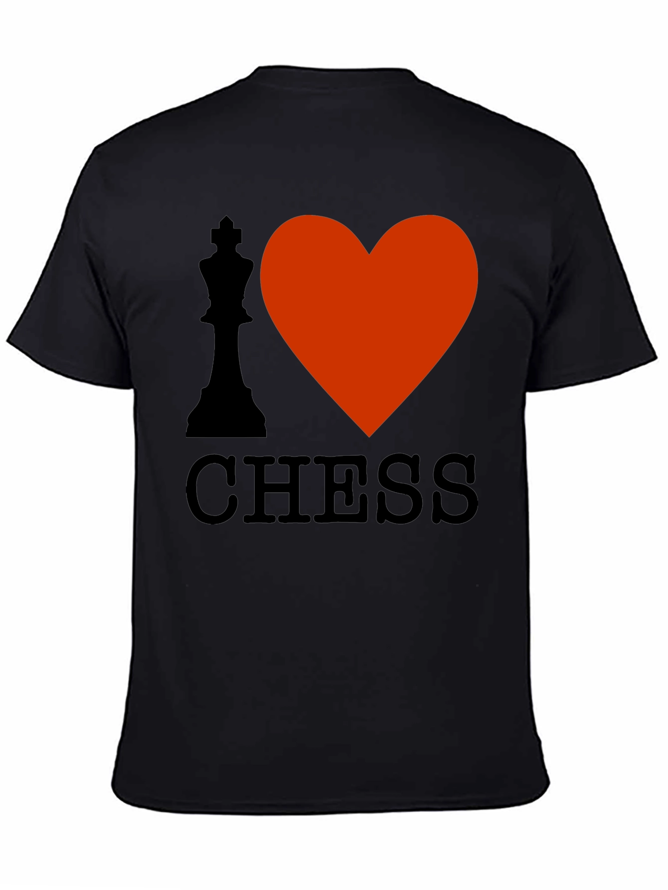 Camiseta Negra Amo el Ajedrez