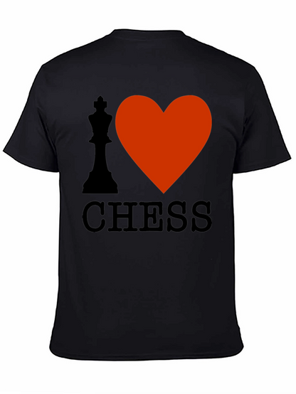 Camiseta Negra Amo el Ajedrez