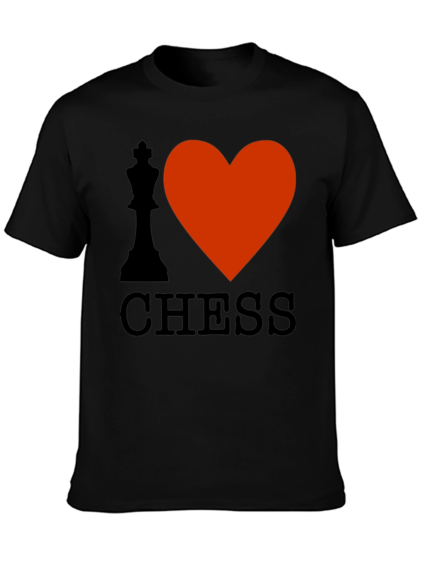 Camiseta Negra Amo el Ajedrez