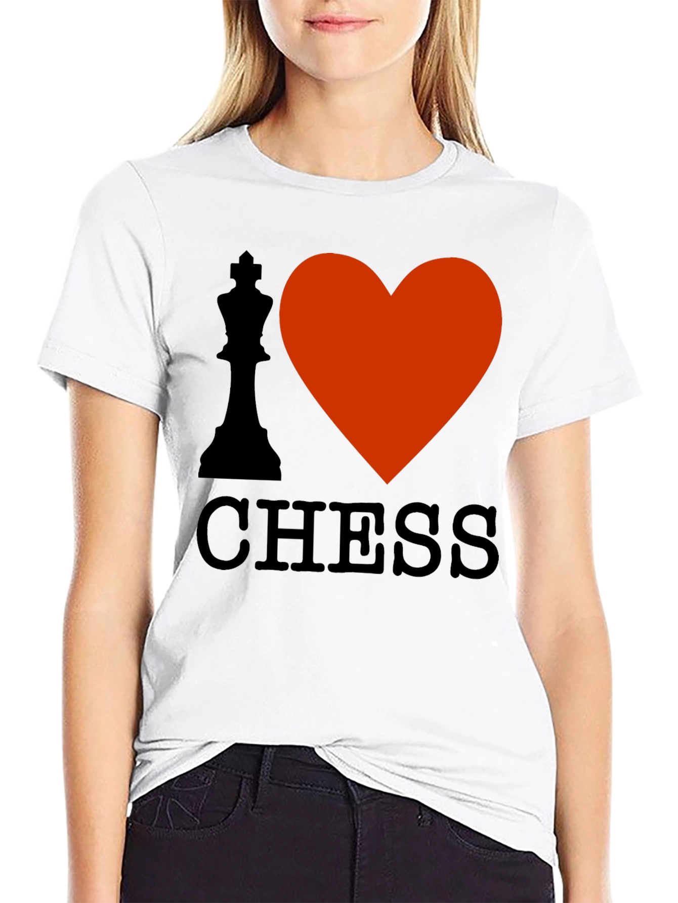 Camiseta Negra Amo el Ajedrez