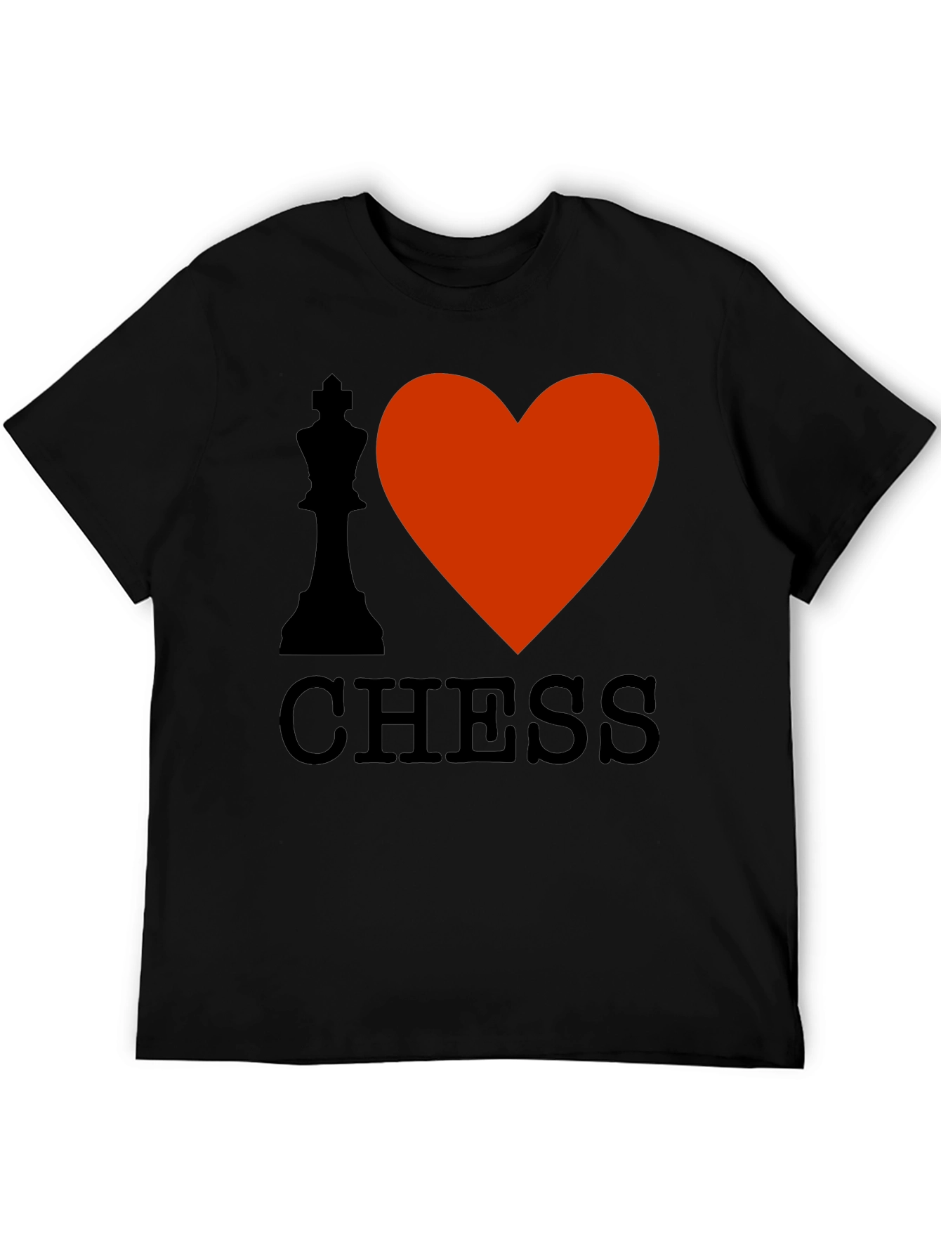 Camiseta Negra Amo el Ajedrez