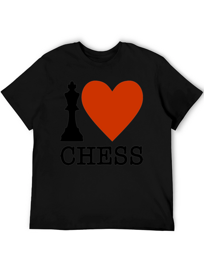Camiseta Negra Amo el Ajedrez