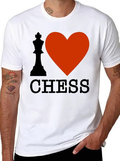 Camiseta Negra Amo el Ajedrez