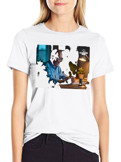 Camiseta Negra con Diseño Gráfico Hombre