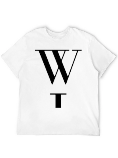 Camiseta Negra WT Estilo Casual Algodón