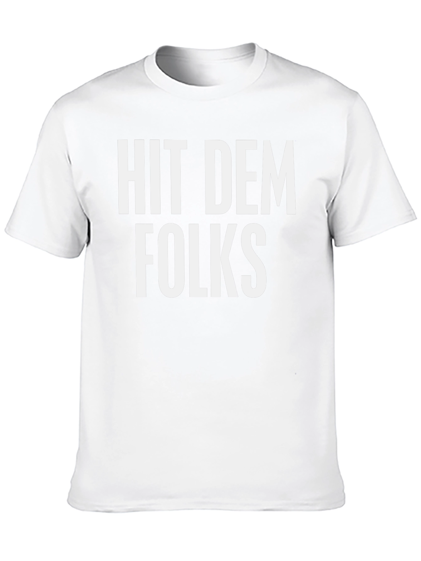 Camiseta Negra: Hit Dem Folks
