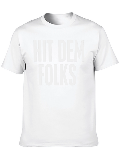Camiseta Negra: Hit Dem Folks