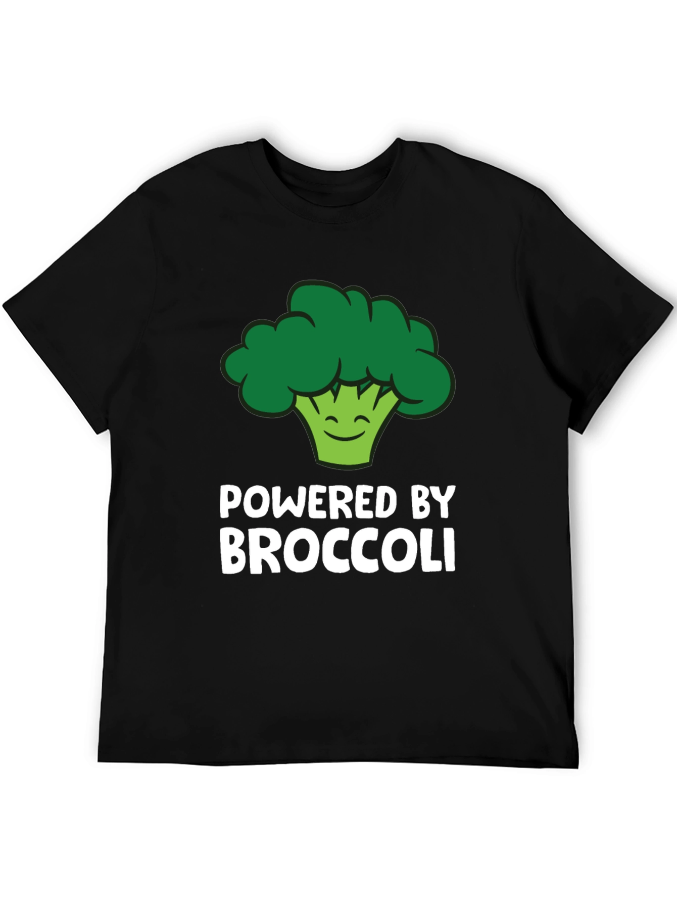 Camiseta Powered by Broccoli para Amantes de lo Vegano