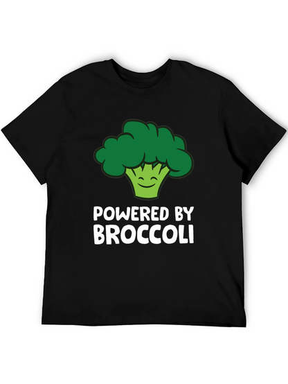 Camiseta Powered by Broccoli para Amantes de lo Vegano