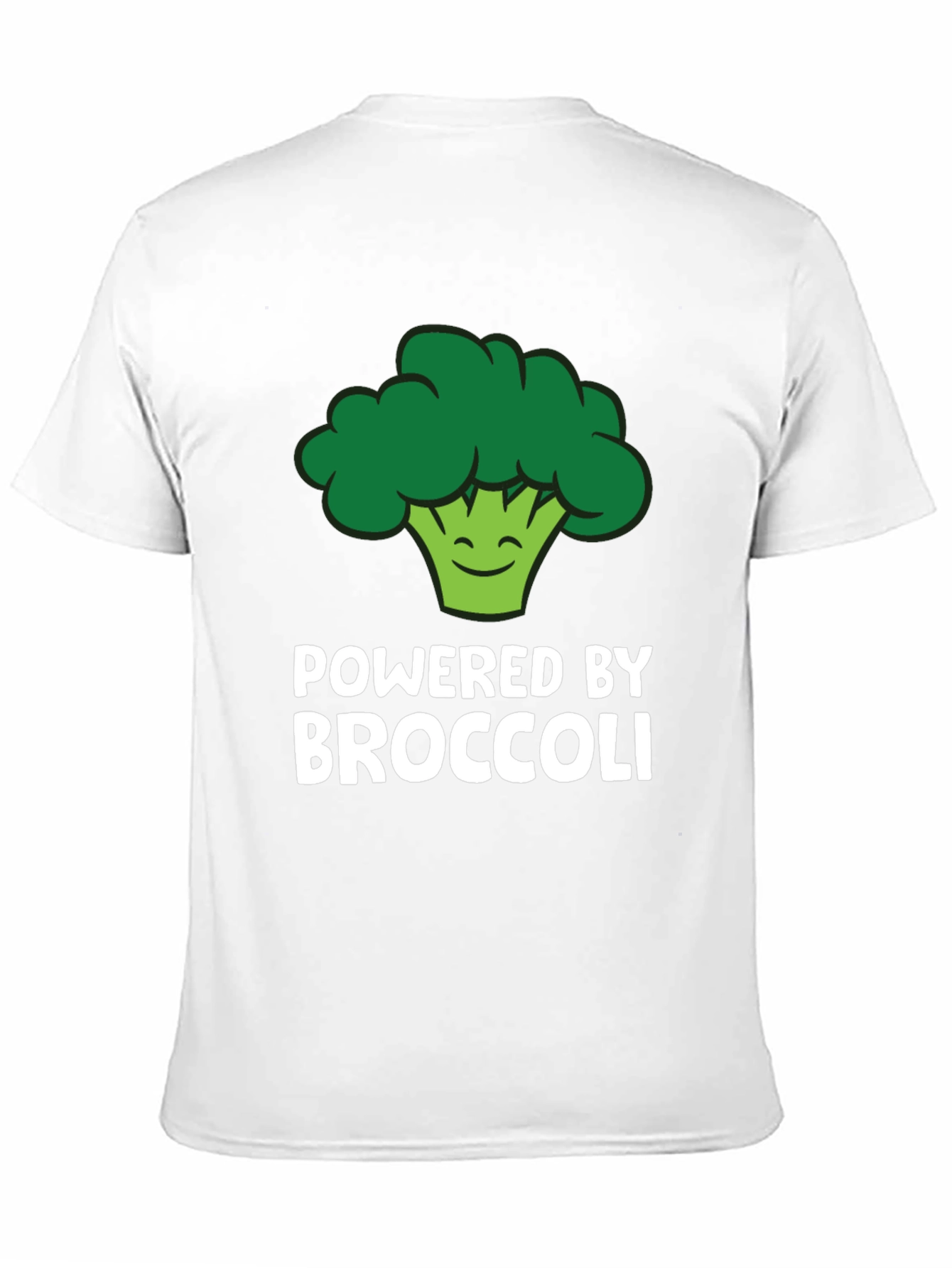 Camiseta Powered by Broccoli para Amantes de lo Vegano