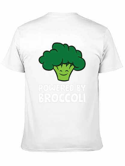 Camiseta Powered by Broccoli para Amantes de lo Vegano