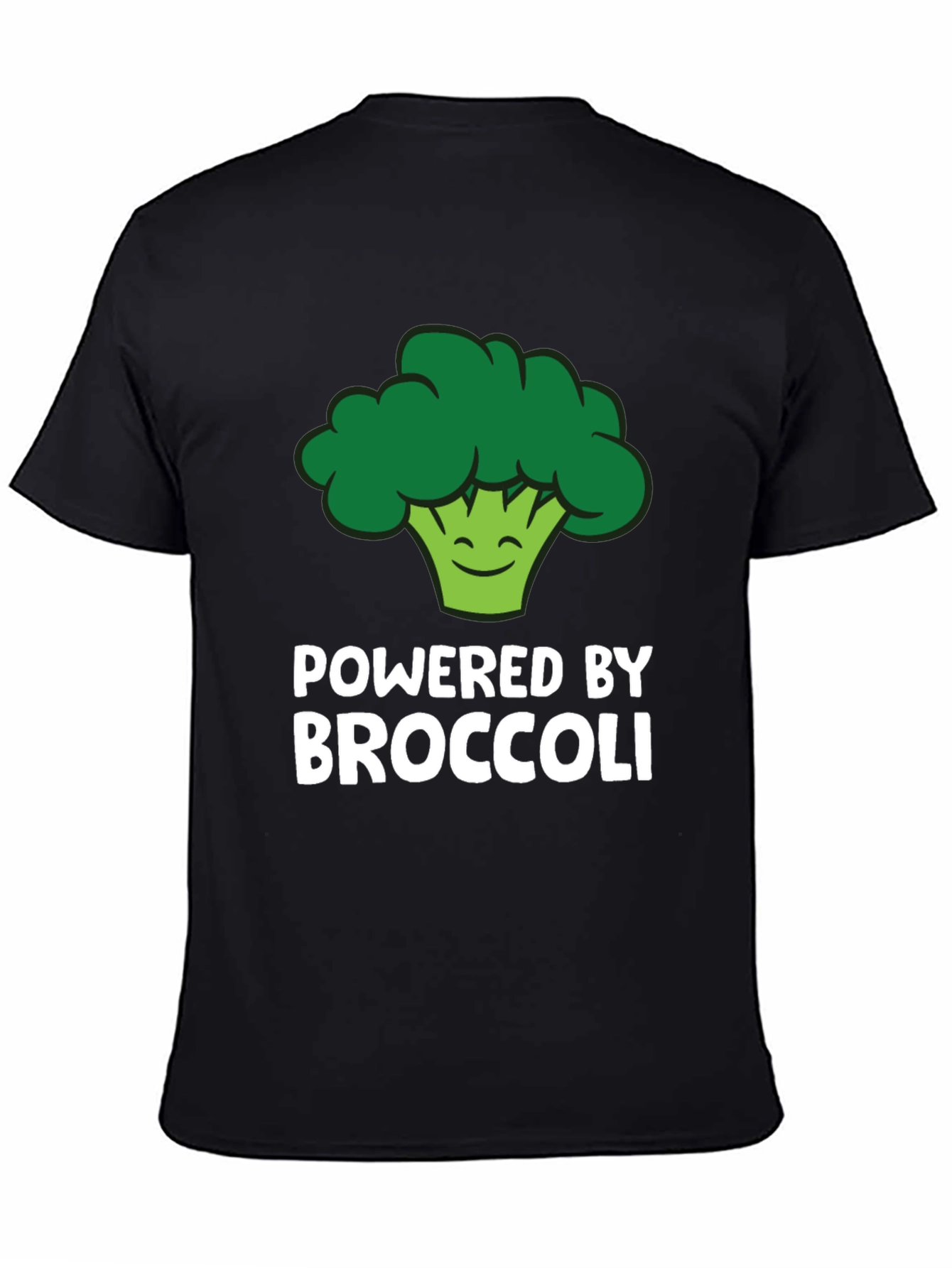 Camiseta Powered by Broccoli para Amantes de lo Vegano