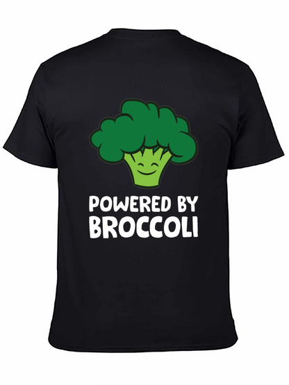 Camiseta Powered by Broccoli para Amantes de lo Vegano